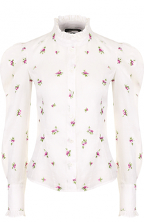 Приталенная блуза с цветочным принтом и рукавом-фонарик Isabel Marant