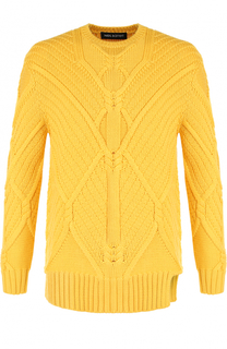 Шерстяной свитер фактурной вязки Neil Barrett