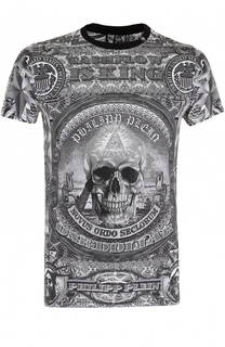 Хлопковая футболка с принтом Philipp Plein