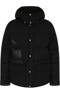 Стеганый пуховик на молнии с капюшоном Junya Watanabe