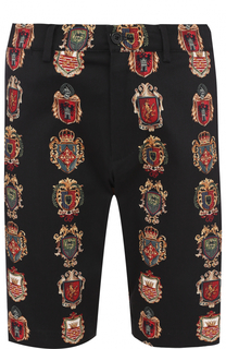 Хлопковые шорты с принтом Dolce &amp; Gabbana
