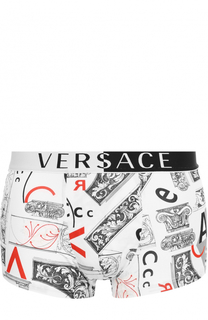 Боксеры из вискозы с широкой резинкой Versace