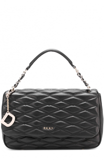 Кожаная стеганая сумка DKNY