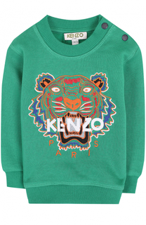 Хлопковый свитшот с вышивкой Kenzo