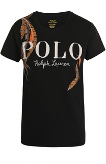 Хлопковая футболка с круглым вырезом Polo Ralph Lauren