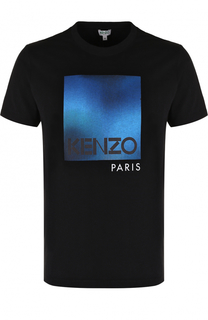 Хлопковая футболка с принтом Kenzo
