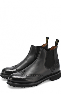 Кожаные челси с брогированием Doucals