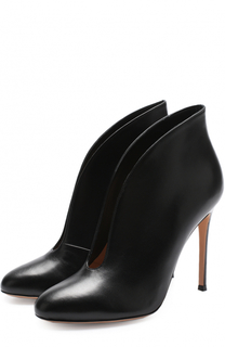 Кожаные ботильоны Vamp на шпильке Gianvito Rossi