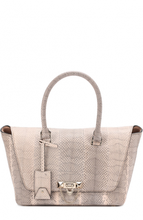 Сумка Demilune small из кожи змеи Valentino
