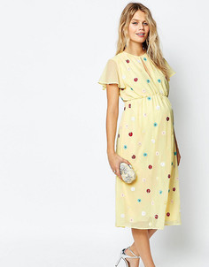 Платье миди для беременных ASOS Maternity - Мульти