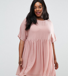 Свободное платье ASOS CURVE - Розовый