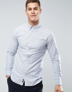 Узкая оксфордская рубашка премиум-класса Jack &amp; Jones - Синий