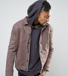 Светло-коричневая куртка из искусственной замши в стиле вестерн Mennace - Коричневый