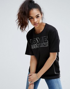 Футболка Love Moschino - Черный