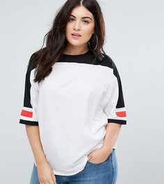 Футболка в стиле колор блок ASOS CURVE - Мульти