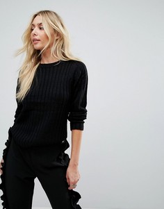 Джемпер в рубчик Brave Soul - Черный