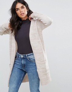 Вязаный меланжевый кардиган Brave Soul - Коричневый