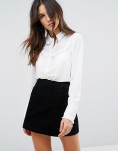 Блузка с рюшами Brave Soul - Кремовый