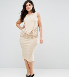 Трикотажное платье без рукавов Junarose - Серый