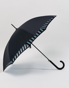 Зонт в полоску Fulton Bloomsbury 2 - Черный