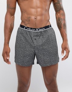 Тканые боксеры скинни Calvin Klein - Черный