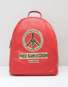 Рюкзак с символом мира Love Moschino - Красный