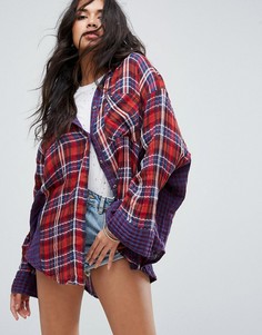 Рубашка на пуговицах Free People One Of The Guys - Красный