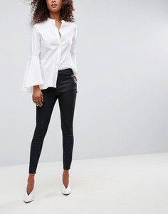 Черные джинсы с покрытием ASOS SCULPT ME - Черный