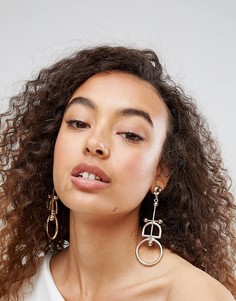 Серьги с планками ASOS - Золотой