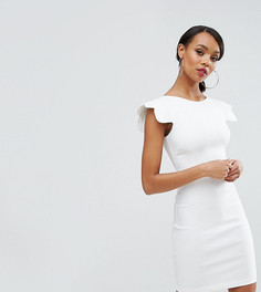 Платье-футляр с фигурными рукавами Vesper - Белый