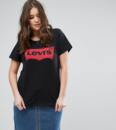 Футболка с логотипом Levis Plus - Черный