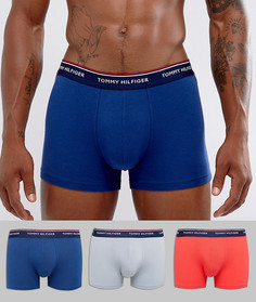 Набор из 3 боксеров-брифов (синий, голубой, красный) Tommy Hilfiger - Мульти