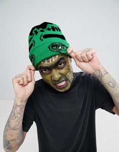 Шапка-бини с монстром ASOS Halloween - Зеленый