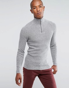 Вязаный джемпер из 100% хлопка Selected Homme - Серый
