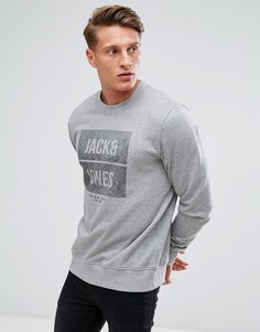 Свитшот с логотипом Jack &amp; Jones - Серый