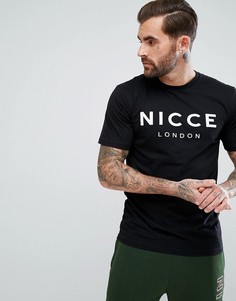 Обтягивающая футболка Nicce London - Черный
