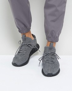 Серые кроссовки adidas Originals Tubular Doom Primeknit BY3564 - Серый