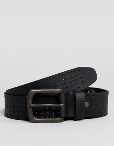 Кожаный ремень Dickies Yorktown - Черный