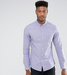Фиолетовая облегающая оксфордская рубашка ASOS TALL - Фиолетовый