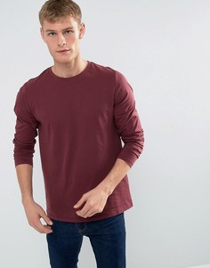 Лонгслив с круглым вырезом ASOS - Красный