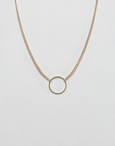 Ожерелье с подвеской-кольцом Nylon - Золотой