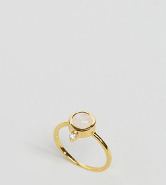 Покрытое 14-каратным золотом кольцо с лунным камнем Carrie Elizabeth - Золотой