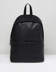 Черный кожаный рюкзак ASOS - Черный