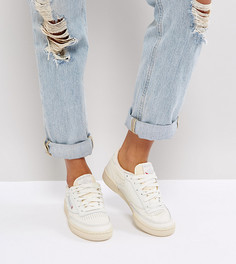 Белые винтажные кроссовки Reebok Classic Club C - Кремовый