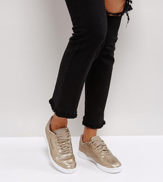 Кроссовки с оттенком металлик Reebok Classic Club C 85 - Золотой