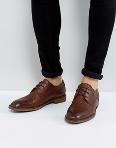 Коричневые кожаные туфли Steve Madden Qhamtim - Рыжий