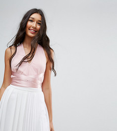 Боди из тюля с бретельками ASOS TALL - Розовый