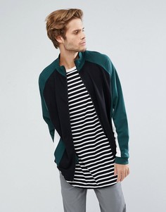 Спортивная куртка оверсайз со вставками ASOS - Черный