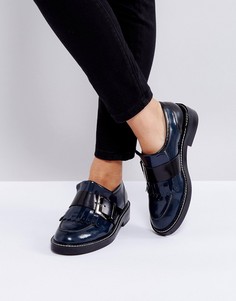 Кожаные туфли на плоской подошве ASOS MASTER PIECE Premium - Черный