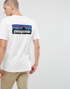 Белая футболка с логотипом на спине Patagonia - Белый